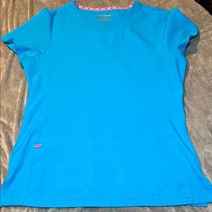 Heartsoul Blue Scrub Top